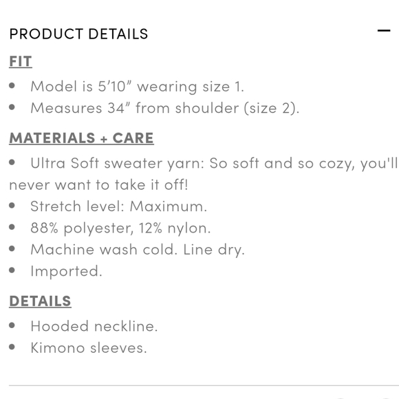 NWT Torrid Ultra Soft Ribbed Kimono Oversized Hooded Sweater Sz 00-3X CL-3170 - Picture 5 of 12